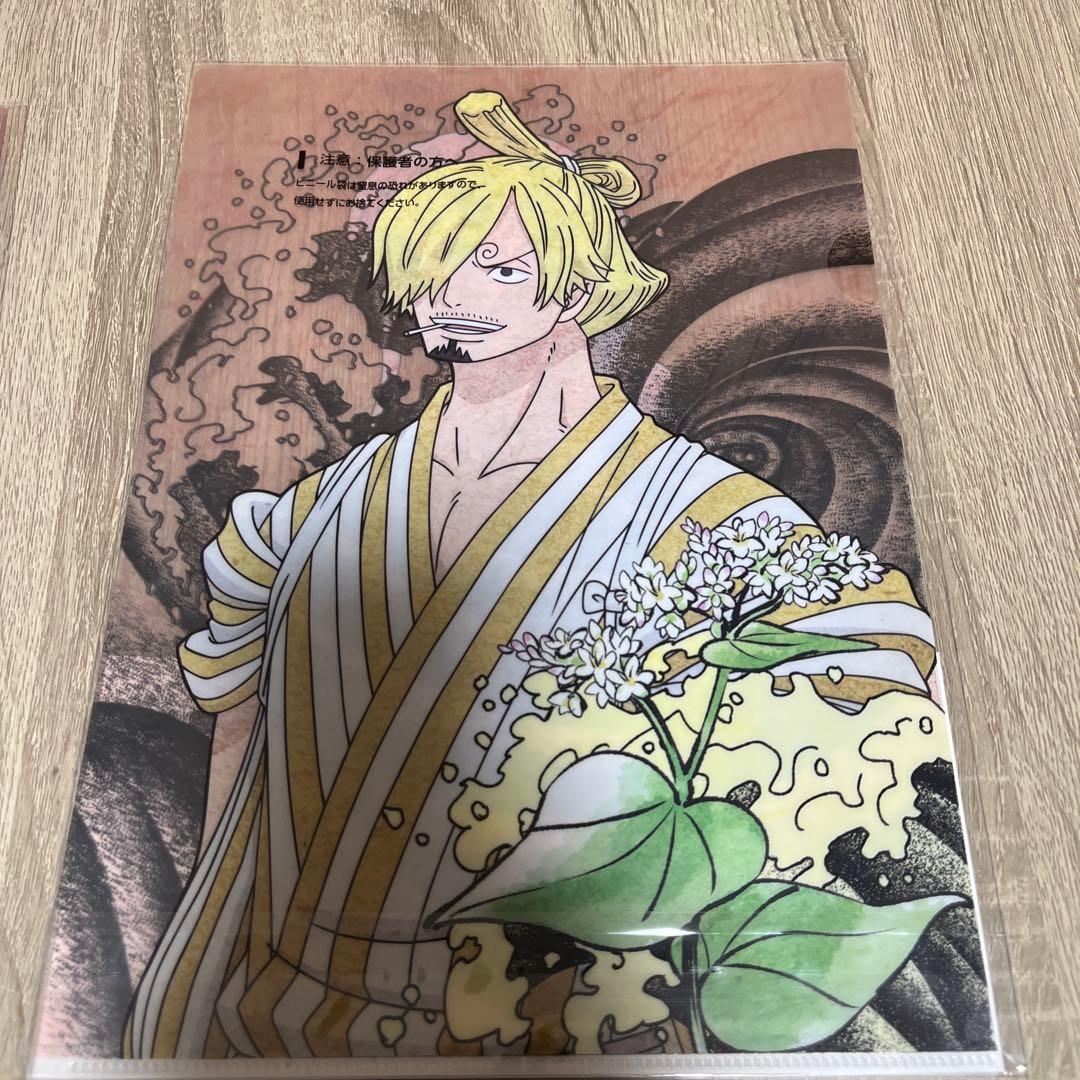 ONE PIECE BANDAI クリアファイルセットA4サイズ　6枚入