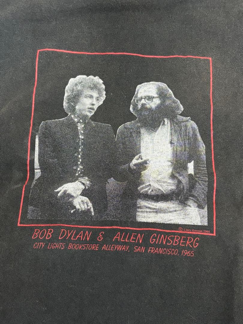 超レアXL！BOB DYLAN&ALLEN GINSBERGヴィンテージTシャツ