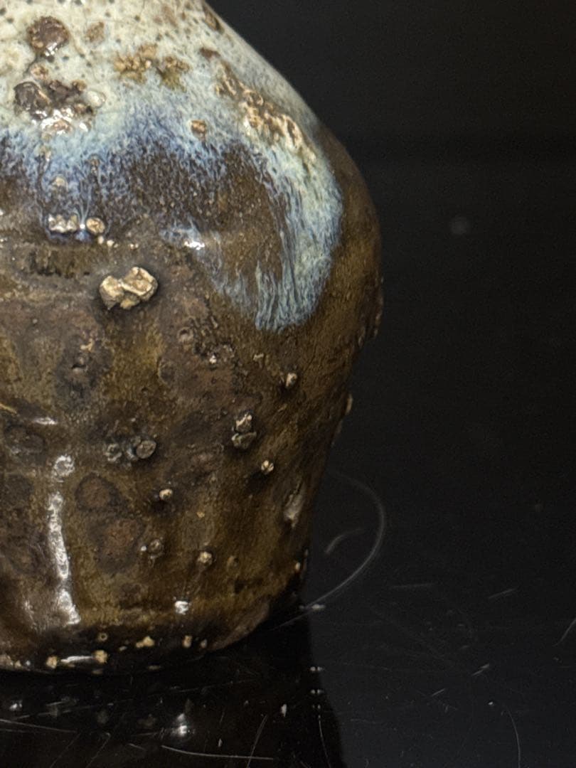 江戸初期 朝鮮唐津 小振 花入 花瓶 徳利 朝鮮民芸