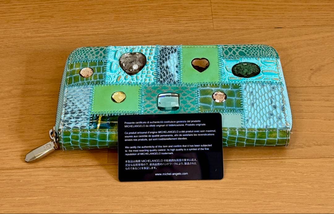 MICHELANGELO アビステ　ミケランジェロ　長財布　美品　Gカード付き