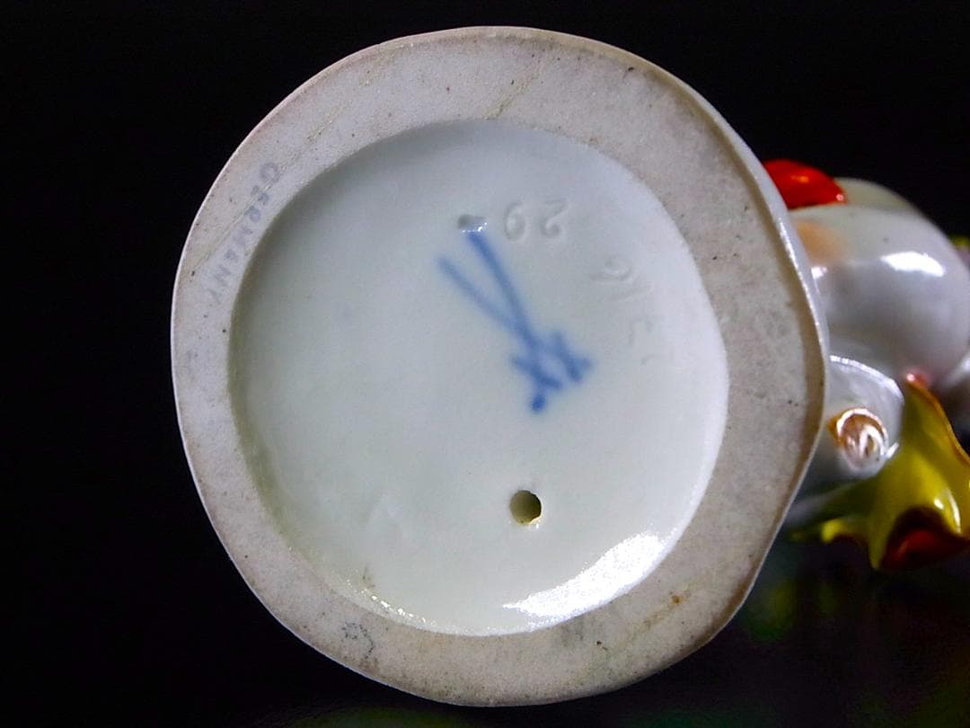 【 E860 】 真作保証品　マイセン　20世紀初頭作品　磁器人形　四季の寓意像