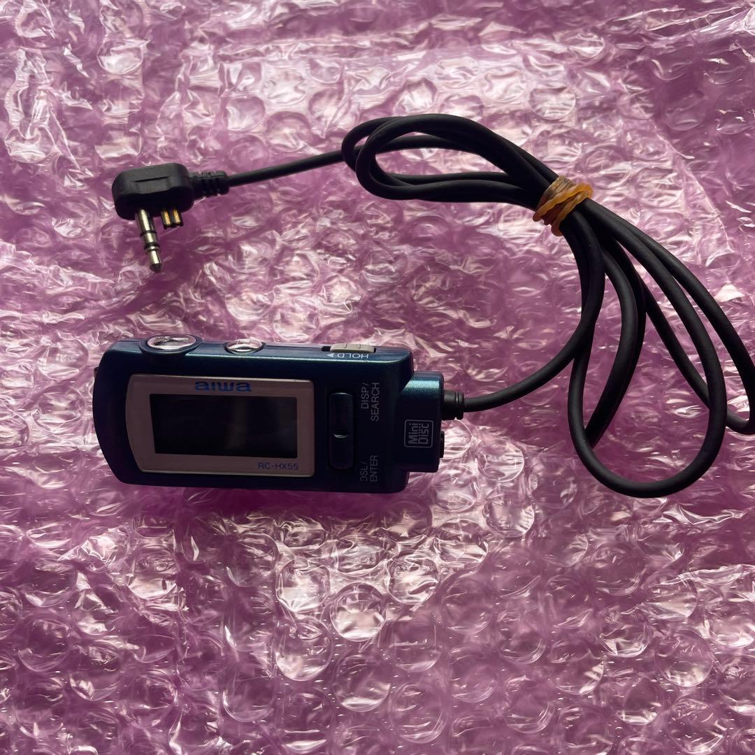 アイワ ポータブルMDプレーヤーAM-HX55 MDウォークマンRC-HX55