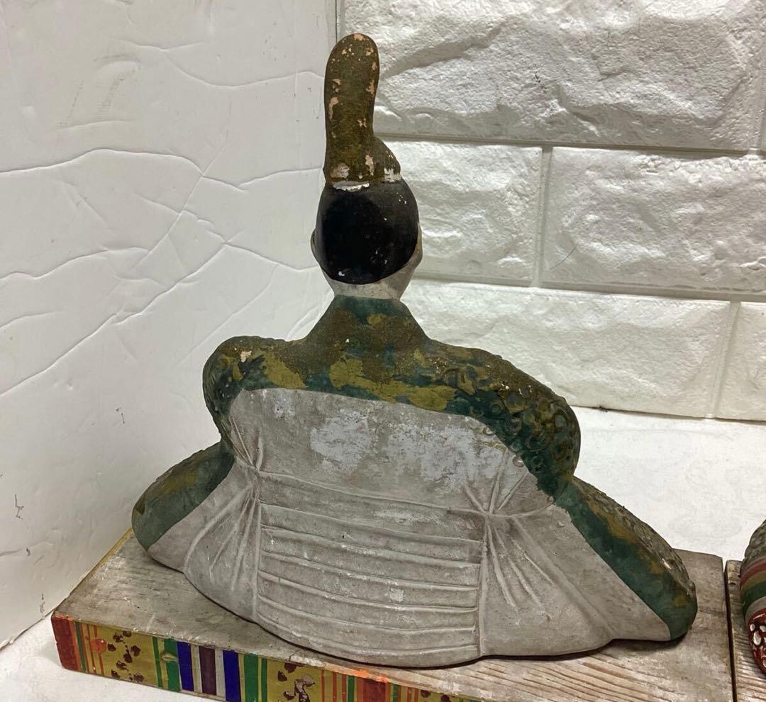 希少 土人形 雛人形 ひな人形 骨董 江戸時代? 大きさ 高さ23ｃｍ