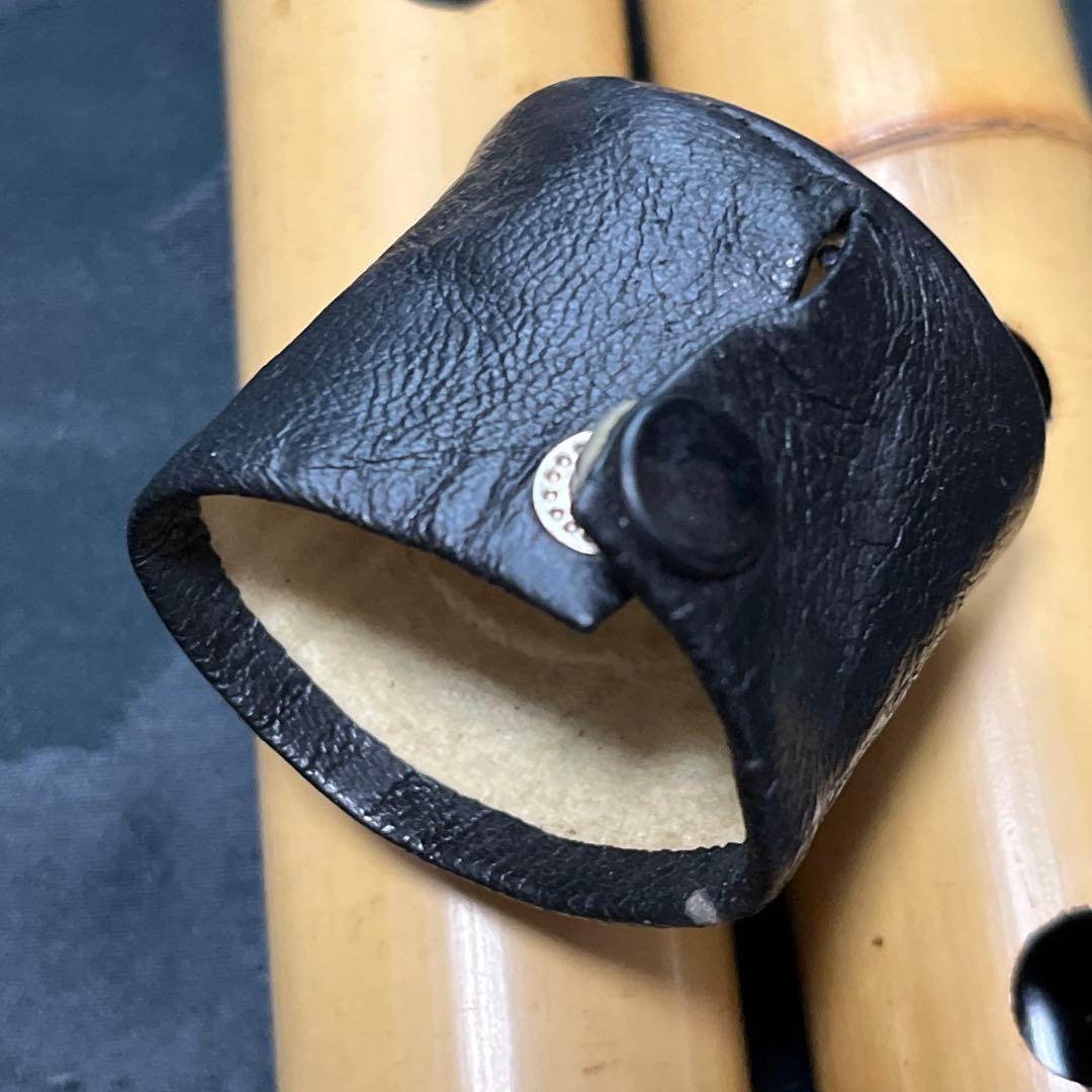 尺八 琴古流 在銘 中継ぎ緩み無し 一尺四寸管 籐巻 【音出し確認済み】状態良好