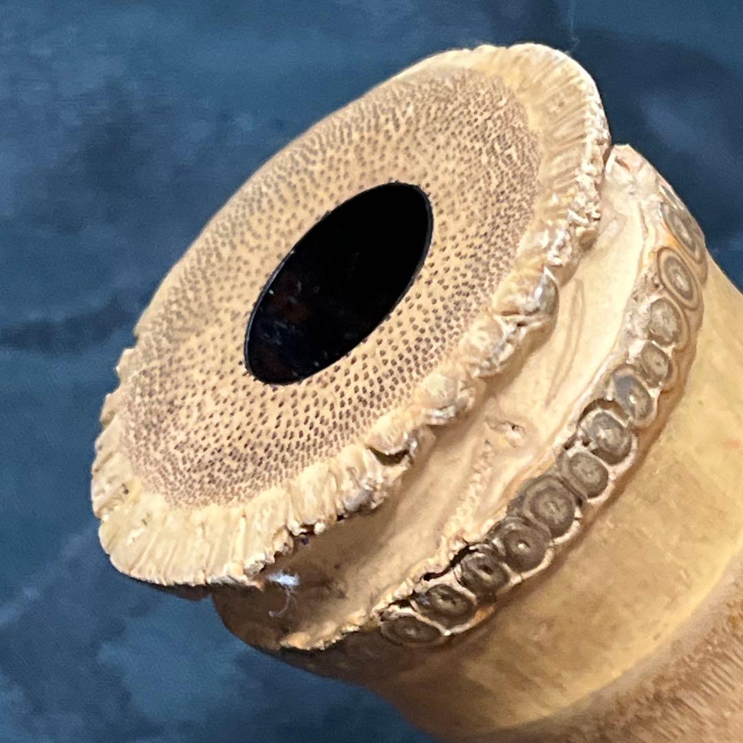 尺八 琴古流 在銘 中継ぎ緩み無し 一尺四寸管 籐巻 【音出し確認済み】状態良好