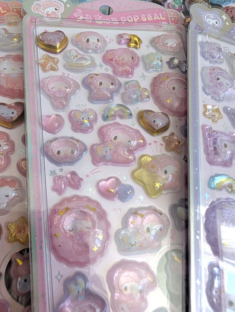 正規品★うるちゅるポップシール　サンリオベビー　コンプ　キティ　キャラクターズ