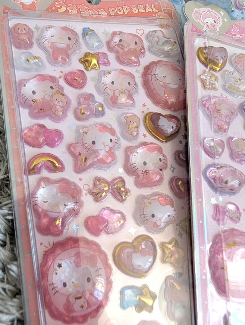 正規品★うるちゅるポップシール　サンリオベビー　コンプ　キティ　キャラクターズ