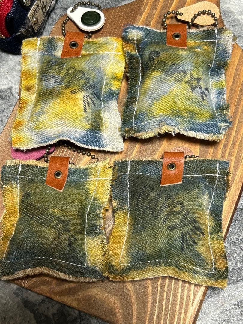 コラボ‼️染めデニムニコちゃんタグNo.p673