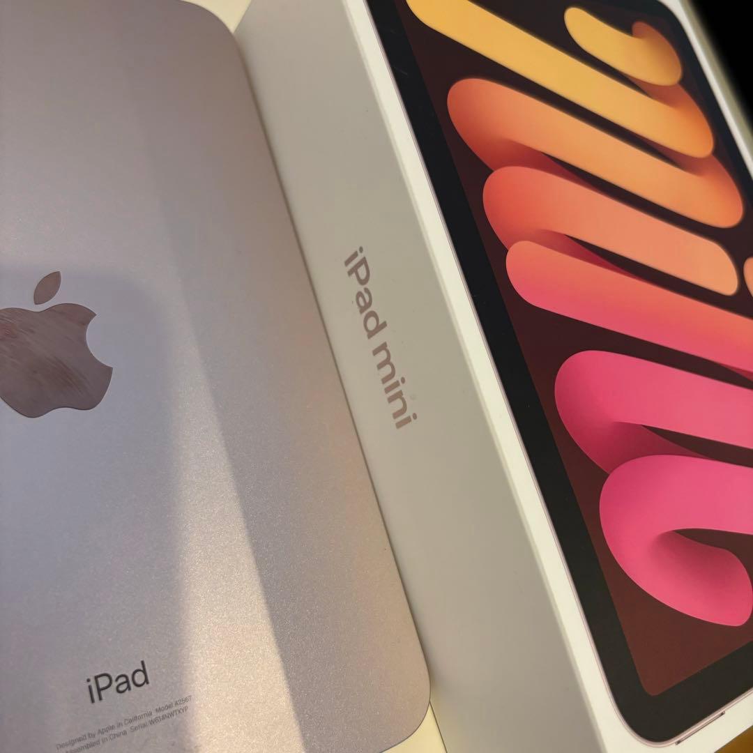 【美品】iPad mini６ピンク 64GB Pencil互換品・カバー付き