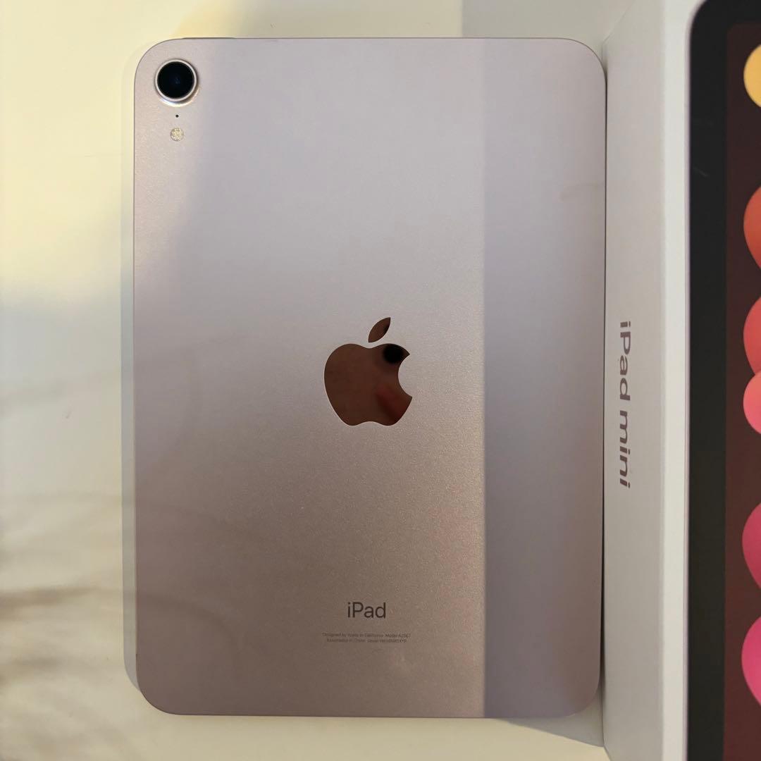 【美品】iPad mini６ピンク 64GB Pencil互換品・カバー付き
