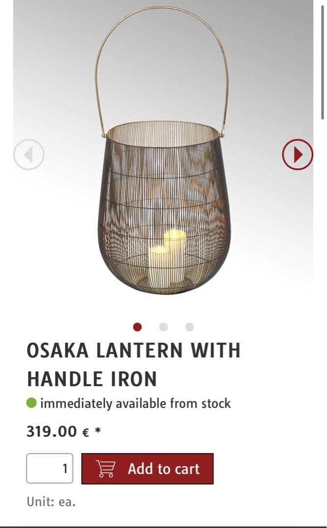 OSAKA By Lambert ブラックメタルワイヤーバスケット 大