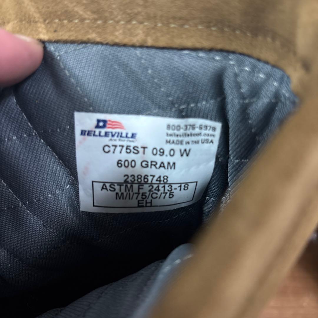 未使用品　米軍　BELLEVILLE GORE−TEX US 9W 27cm①