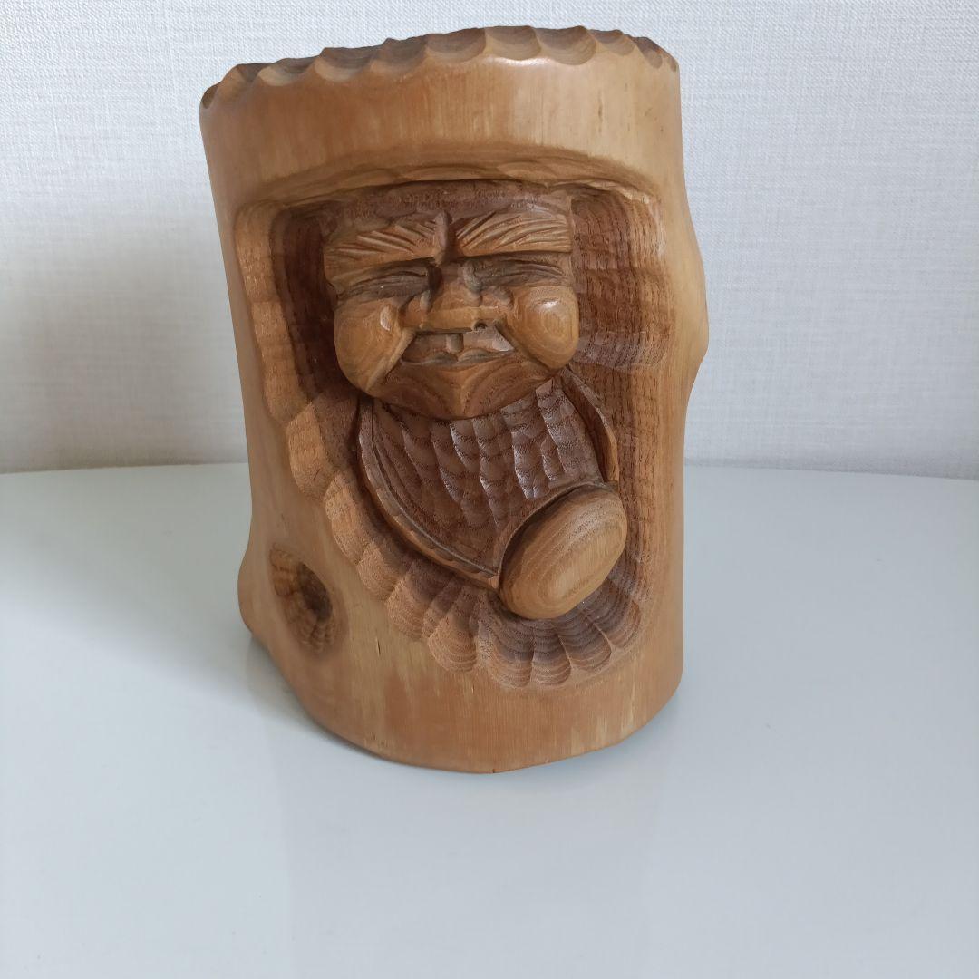 木製彫刻 木彫り一木造り