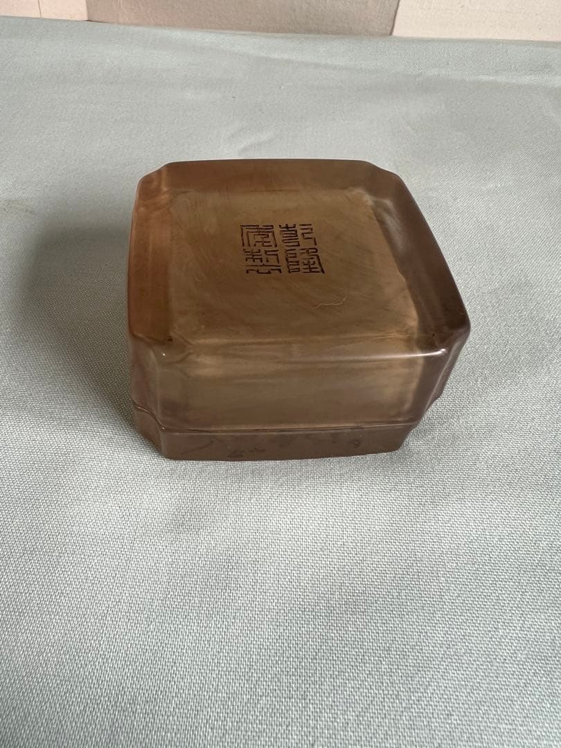ガラス 印泥容器 印泥箱