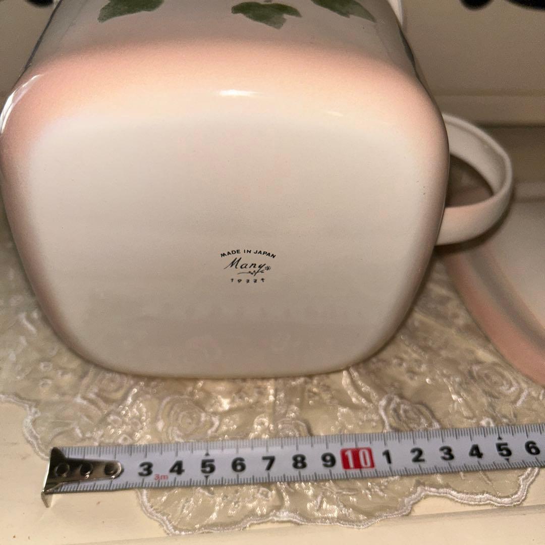 マニーローズ　ホーローみそポット