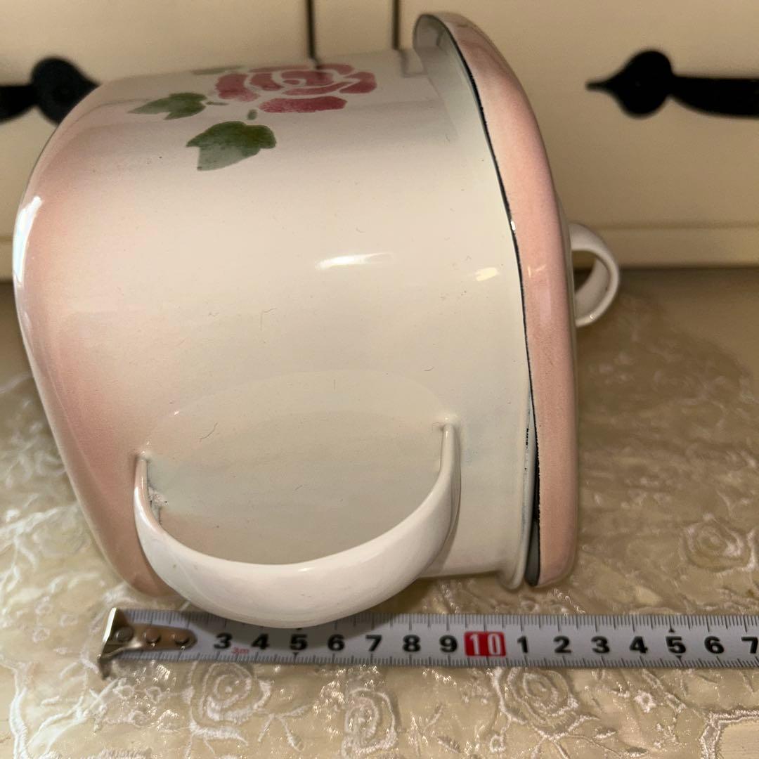 マニーローズ　ホーローみそポット