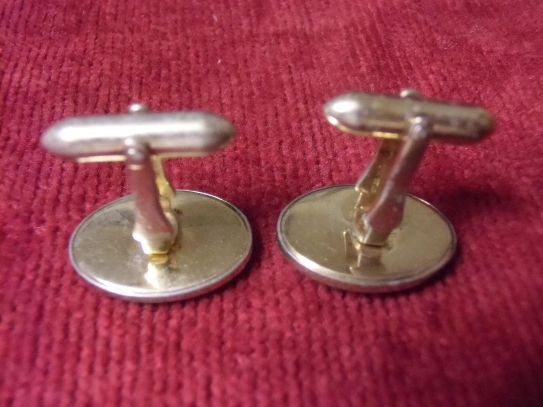 ★アメリカ海軍＊提督/将官～将校用＊銀のカフスボタン＊ペア＊ジャンク（実物）