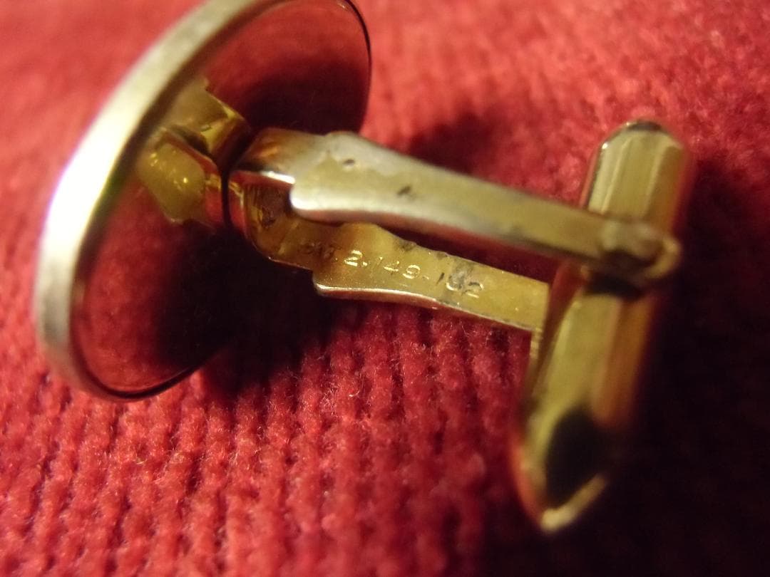 ★アメリカ海軍＊提督/将官～将校用＊銀のカフスボタン＊ペア＊ジャンク（実物）