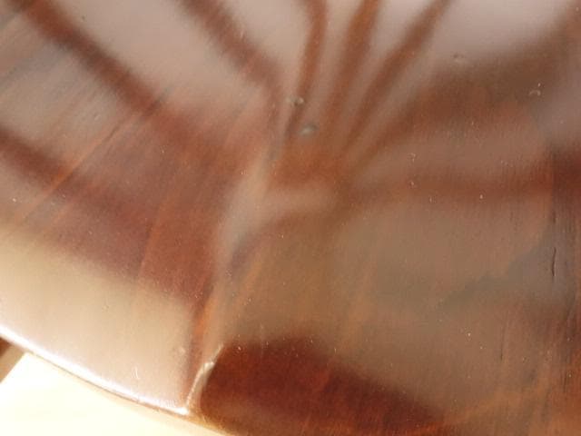 木製　ロッキングチェアー　彫刻入　再塗装済　ＵＳＥＤ