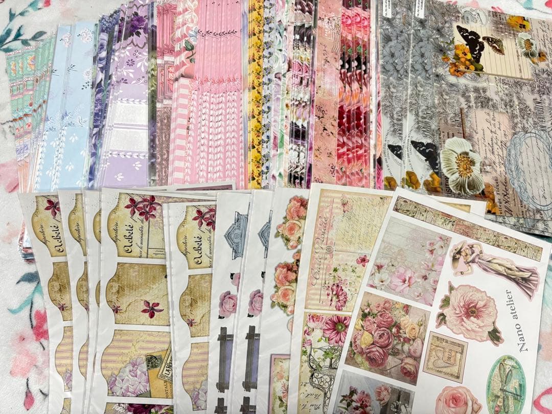 断捨離 A4デザペ&コラージュシート1,000枚以上