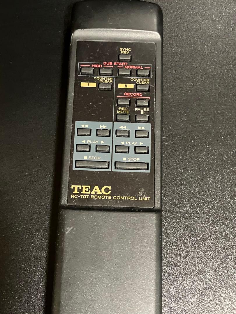 【美品・動作品】TEAC W-790R ダブルカセットデッキ／カセットテープ付き