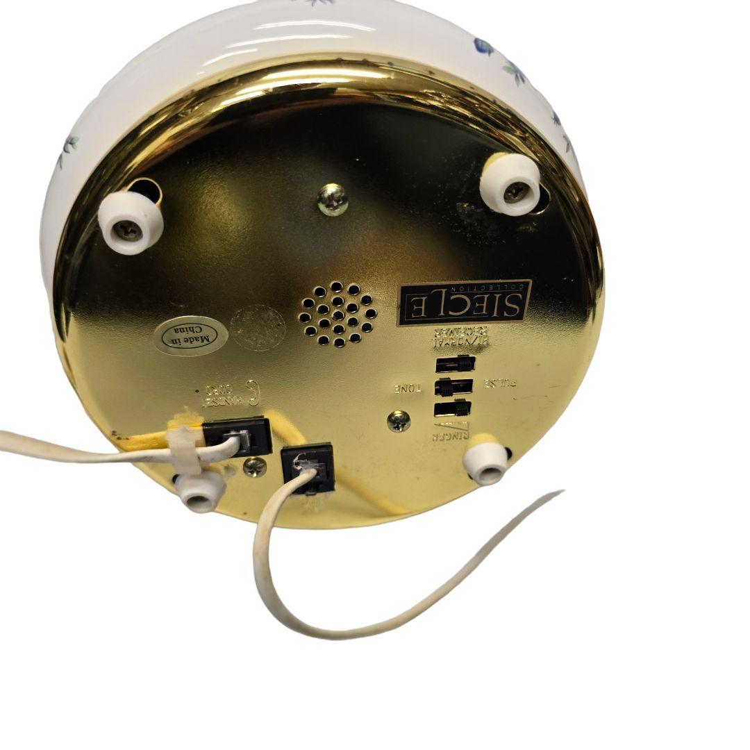 ヨーロッパ調 ローズ ヴィクトリアン 電話機 インテリア 薔薇柄　レトロ