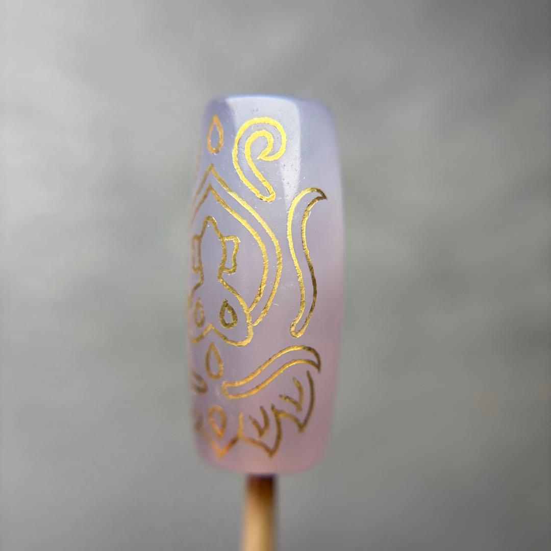 ありあ金線双頭蓮観音天珠　3-1