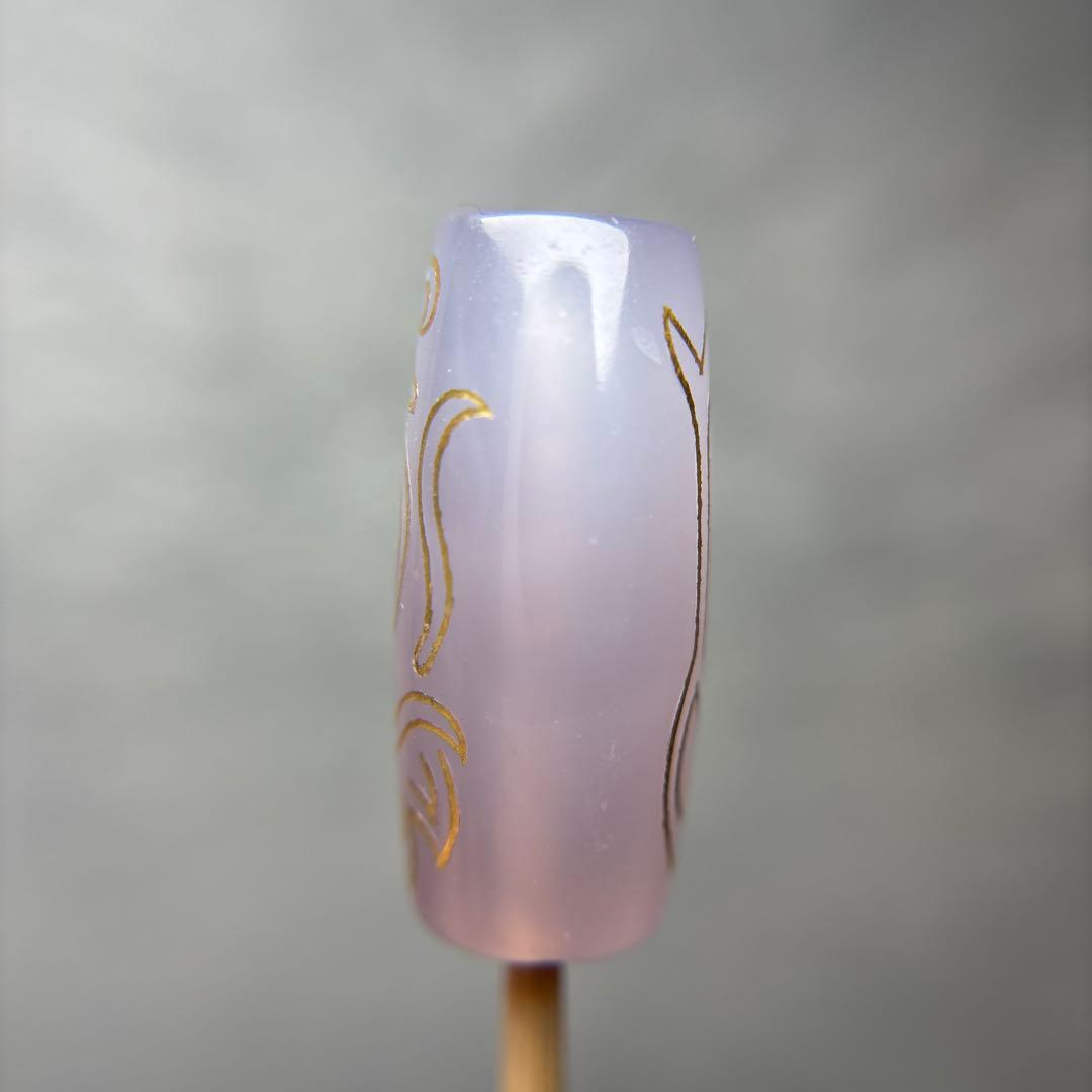 ありあ金線双頭蓮観音天珠　3-1