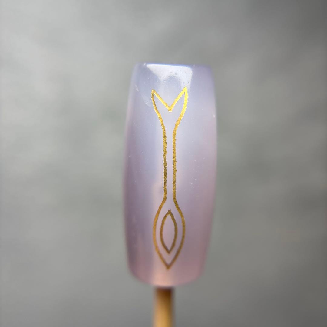 ありあ金線双頭蓮観音天珠　3-1