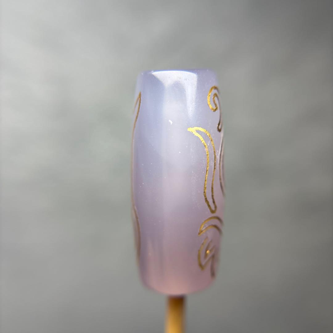 ありあ金線双頭蓮観音天珠　3-1