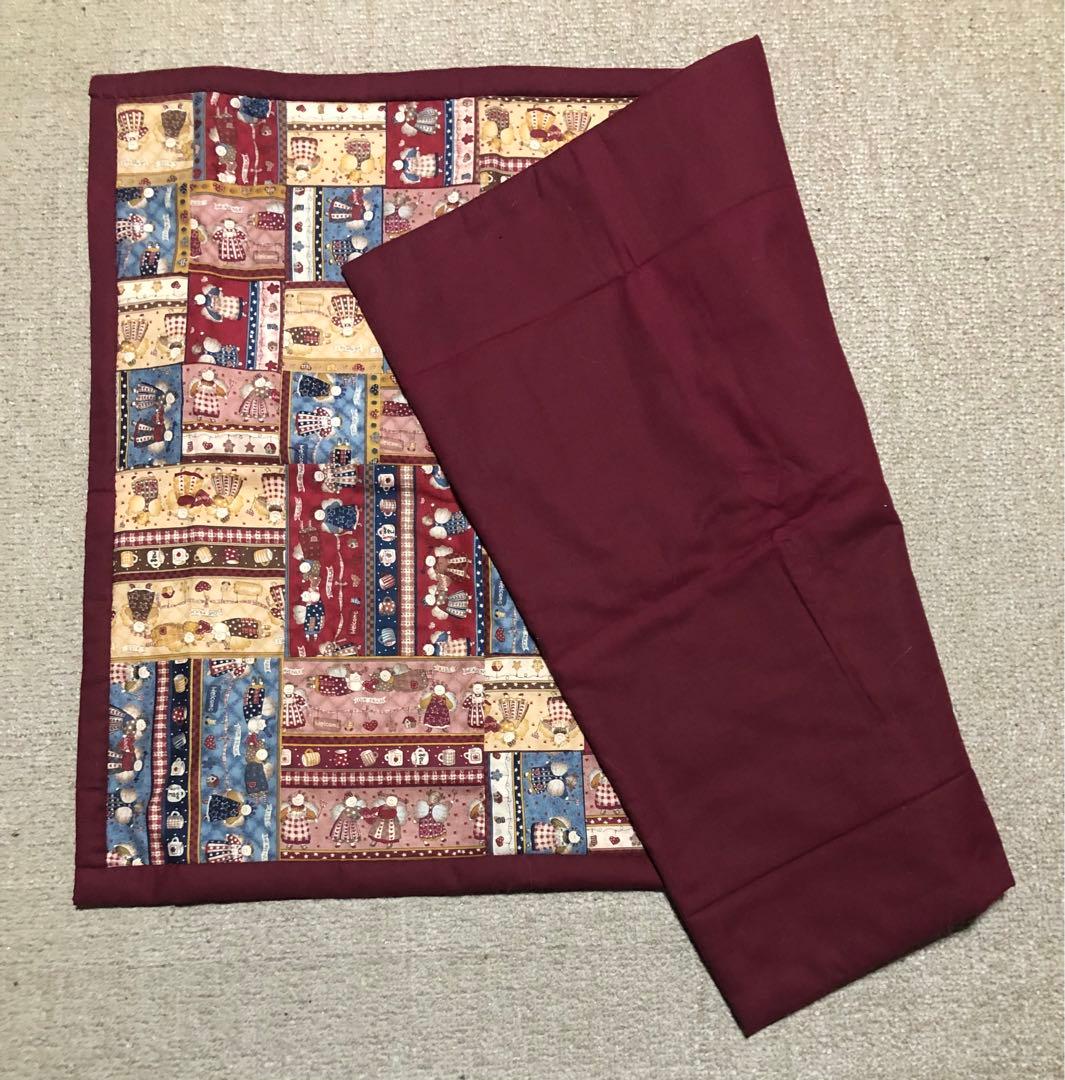 マギーエンジェル　パッチワーク　フリーマット⑥　約81cm x 57cm