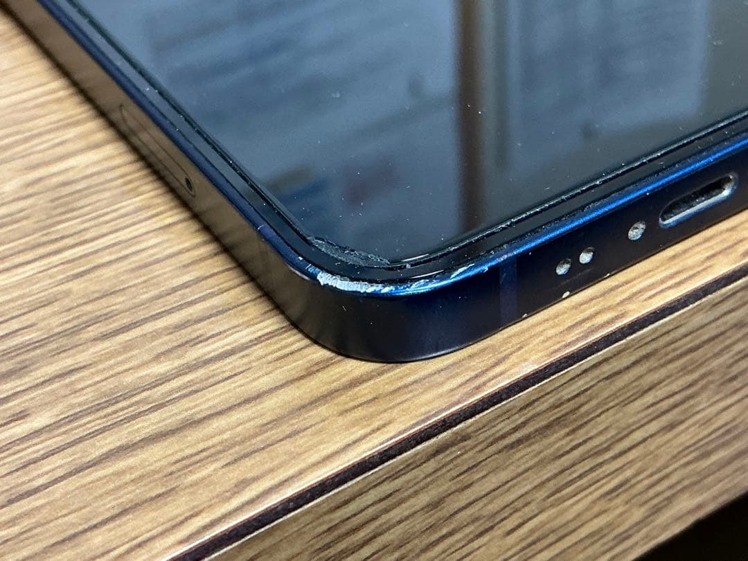 【大容量256GB】iPhone 12 mini ブルー リヤカメラピント不良