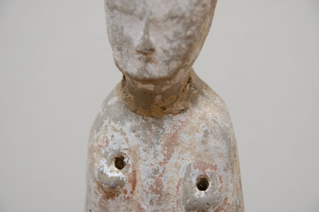 漢　陶俑　加彩　古美術　中国　仏教美術