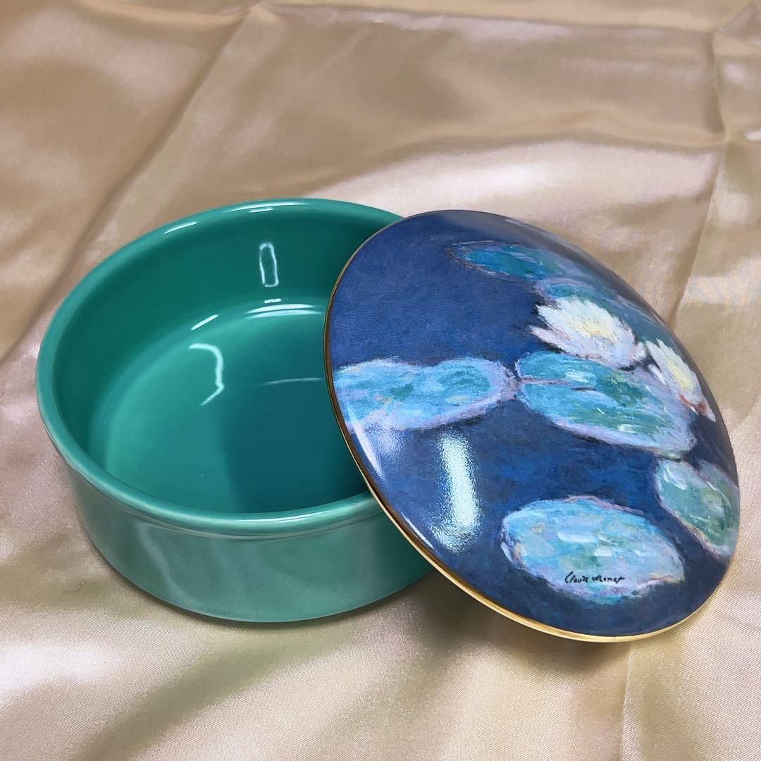 モネ「睡蓮」蓋物 Lunéville サンクレマン箱付 ボックス
