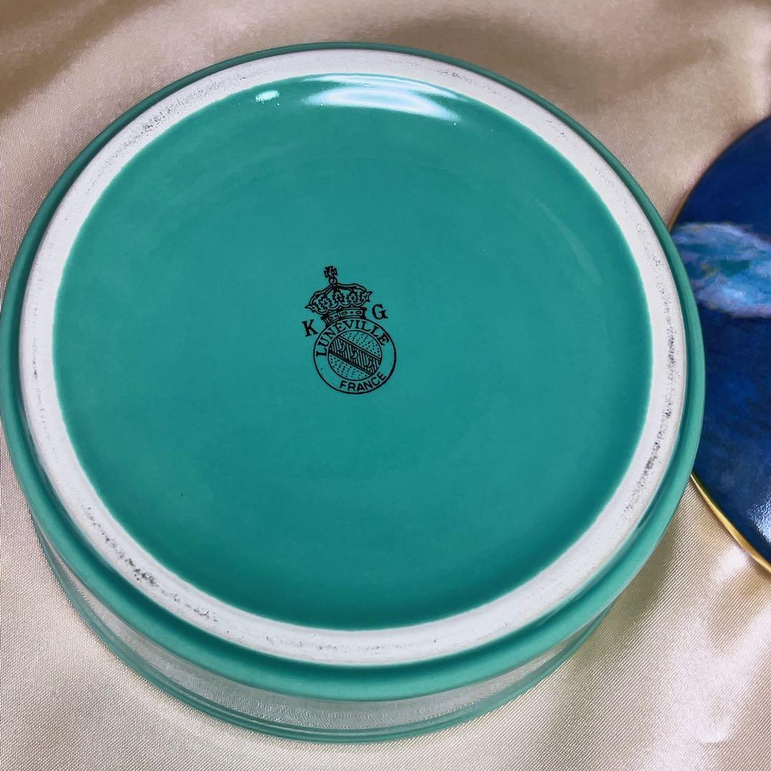 モネ「睡蓮」蓋物 Lunéville サンクレマン箱付 ボックス