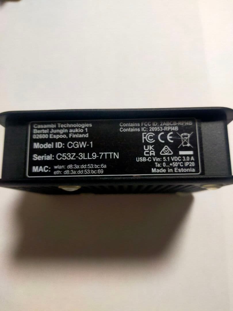 照明制御　調光システム　無線　Casambi　CGW-001-PSU