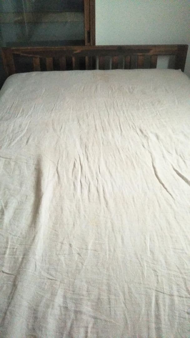 マットレス無 【下が高め★ワイン木箱が入る】セミダブル 木製 ベッド フレーム