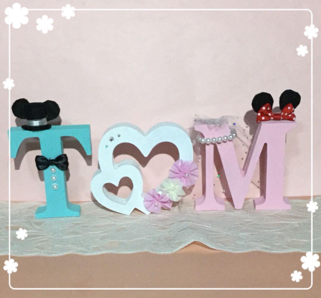 かな様確認用♡ウエディングバージョン・イニシャルオブジェ