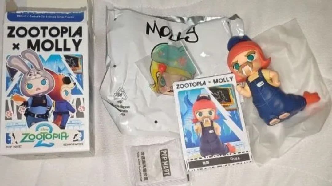 POPMART　MOLLY×ズートピアコラボシリーズ　7種類　ディズニー　モリー