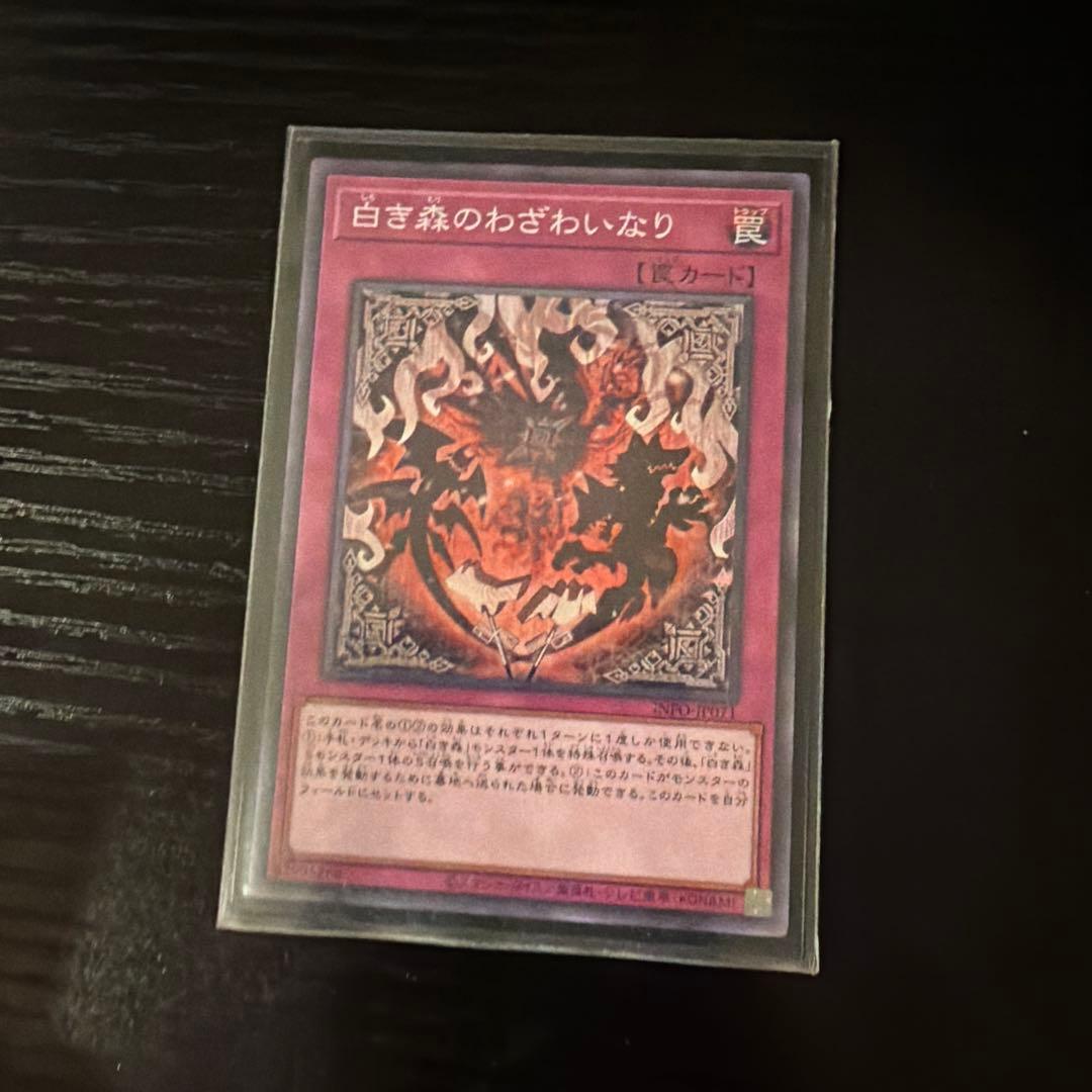 遊戯王 白き森 構築済みデッキ 手札誘発付き 本格構築 引退品