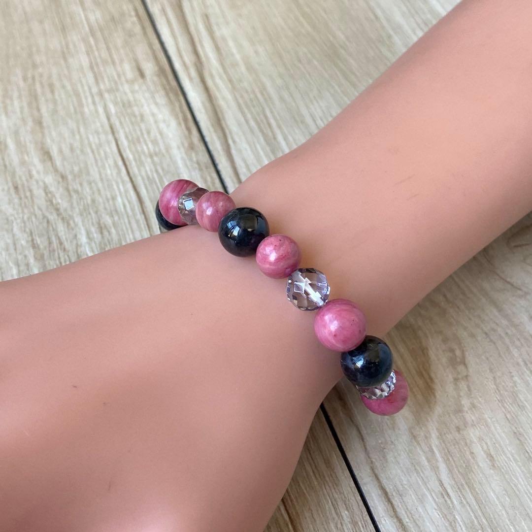 邪気を祓い・人間関係を良好にする/シリシャス黒翡翠/パワーストーンブレスレット