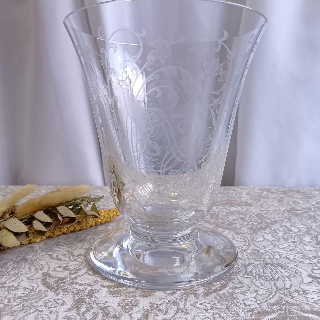 バカラ パルメ 不死鳥 フラワーベース 花瓶 ガラス クリスタル 美品