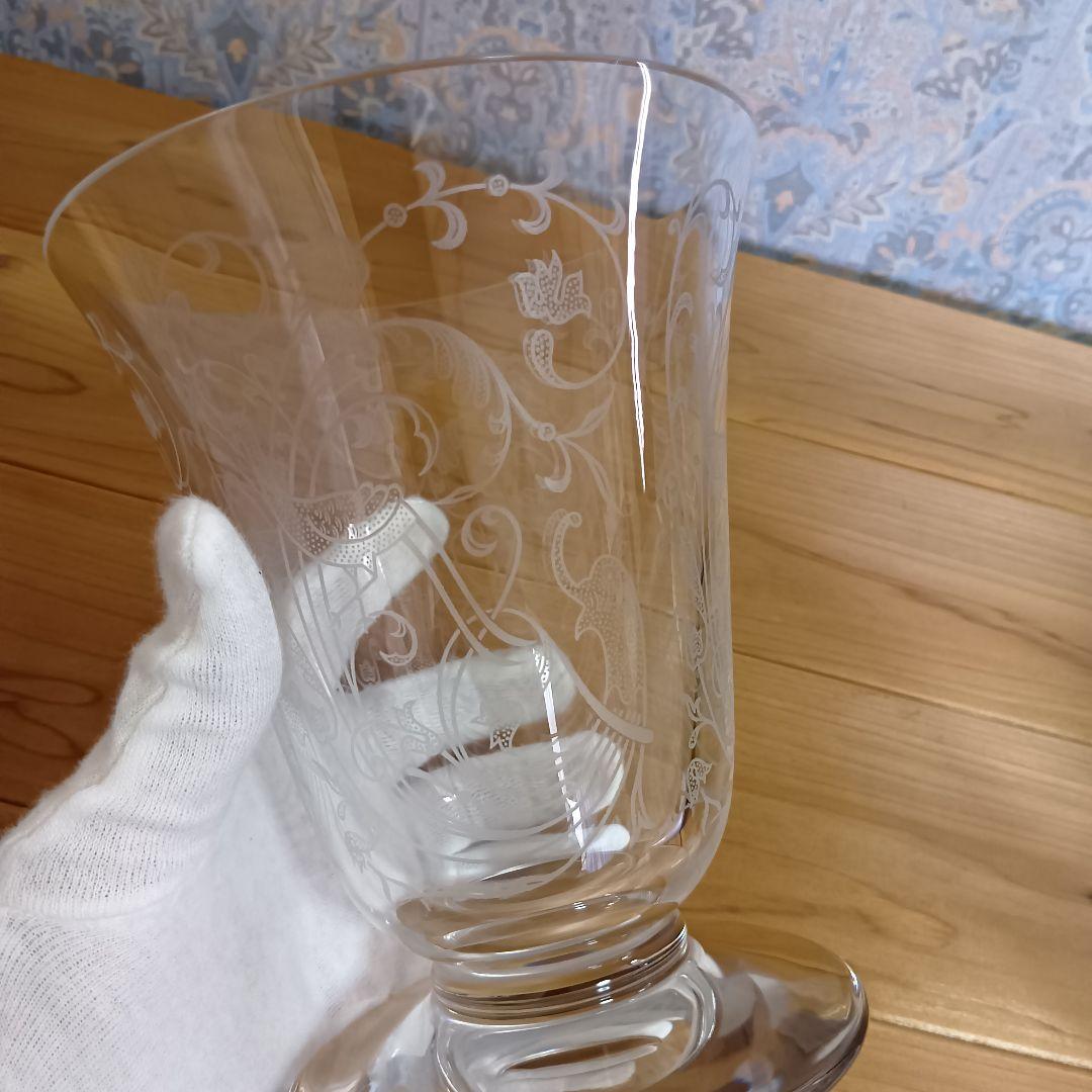 バカラ パルメ 不死鳥 フラワーベース 花瓶 ガラス クリスタル 美品