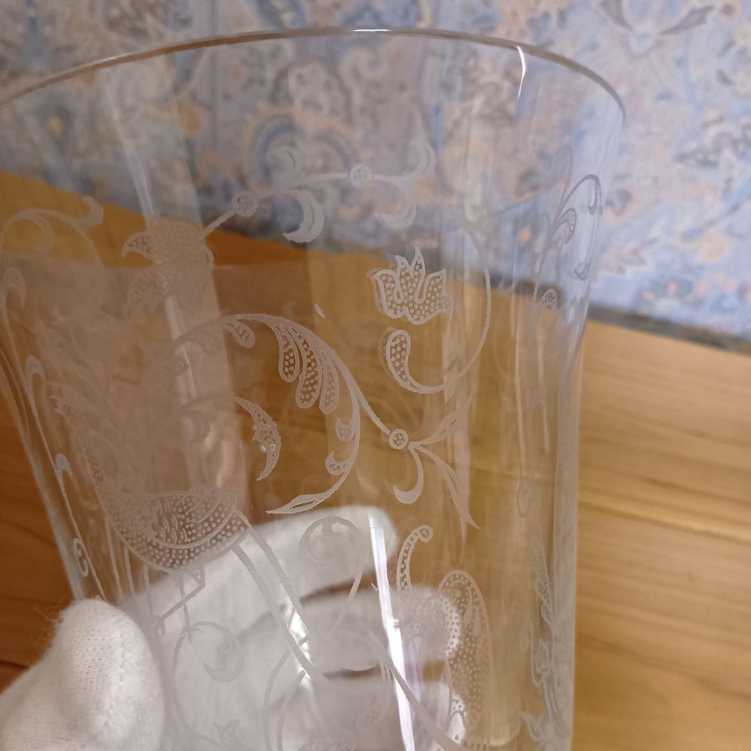 バカラ パルメ 不死鳥 フラワーベース 花瓶 ガラス クリスタル 美品