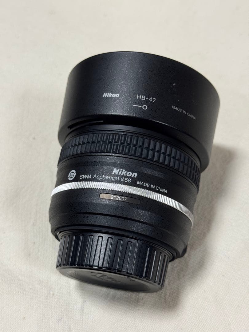 AF-S NIKKOR 50mm f/1.8G ニコン 単焦点レンズ フード付き