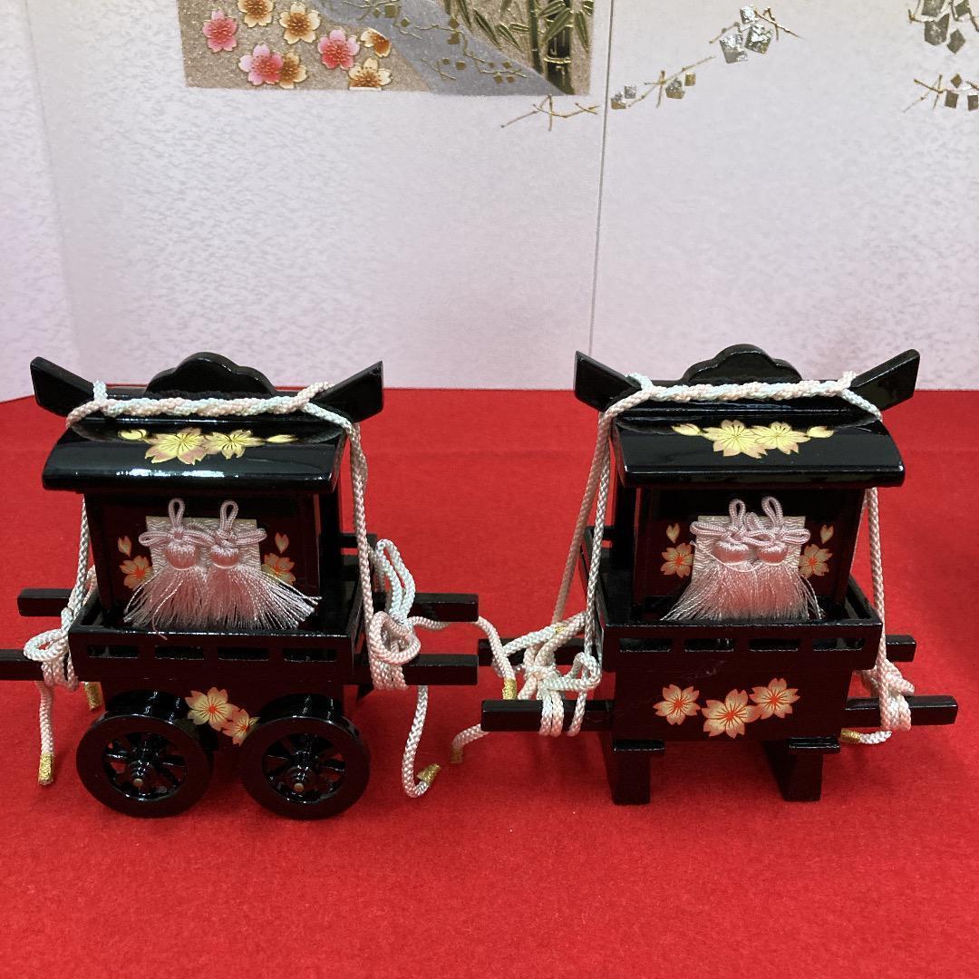 D3-5 可愛い！雛道具25号６点セット　ひな道具　三段飾り道具　雛人形　重箱