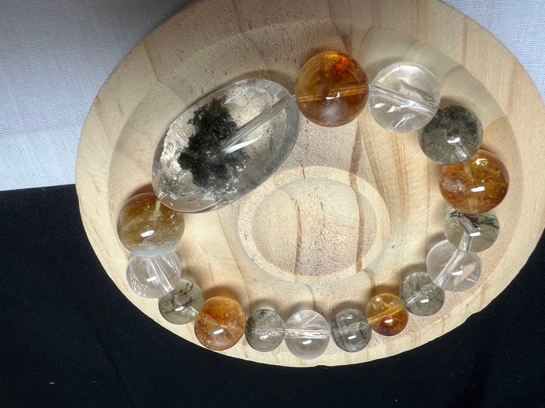 精神肉体の健康⭐︎き健康運金運UP⭐︎オリジナルブレスレット　護符付