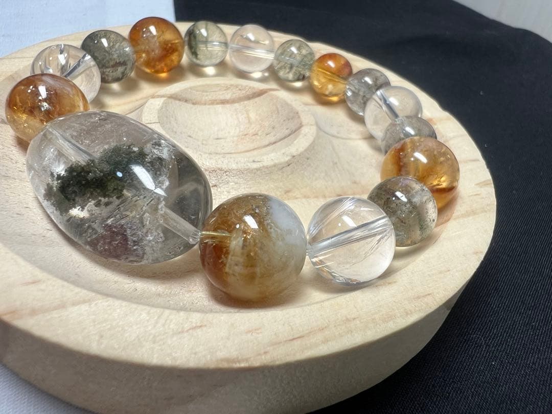 精神肉体の健康⭐︎き健康運金運UP⭐︎オリジナルブレスレット　護符付