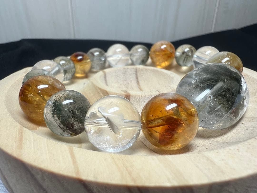 精神肉体の健康⭐︎き健康運金運UP⭐︎オリジナルブレスレット　護符付