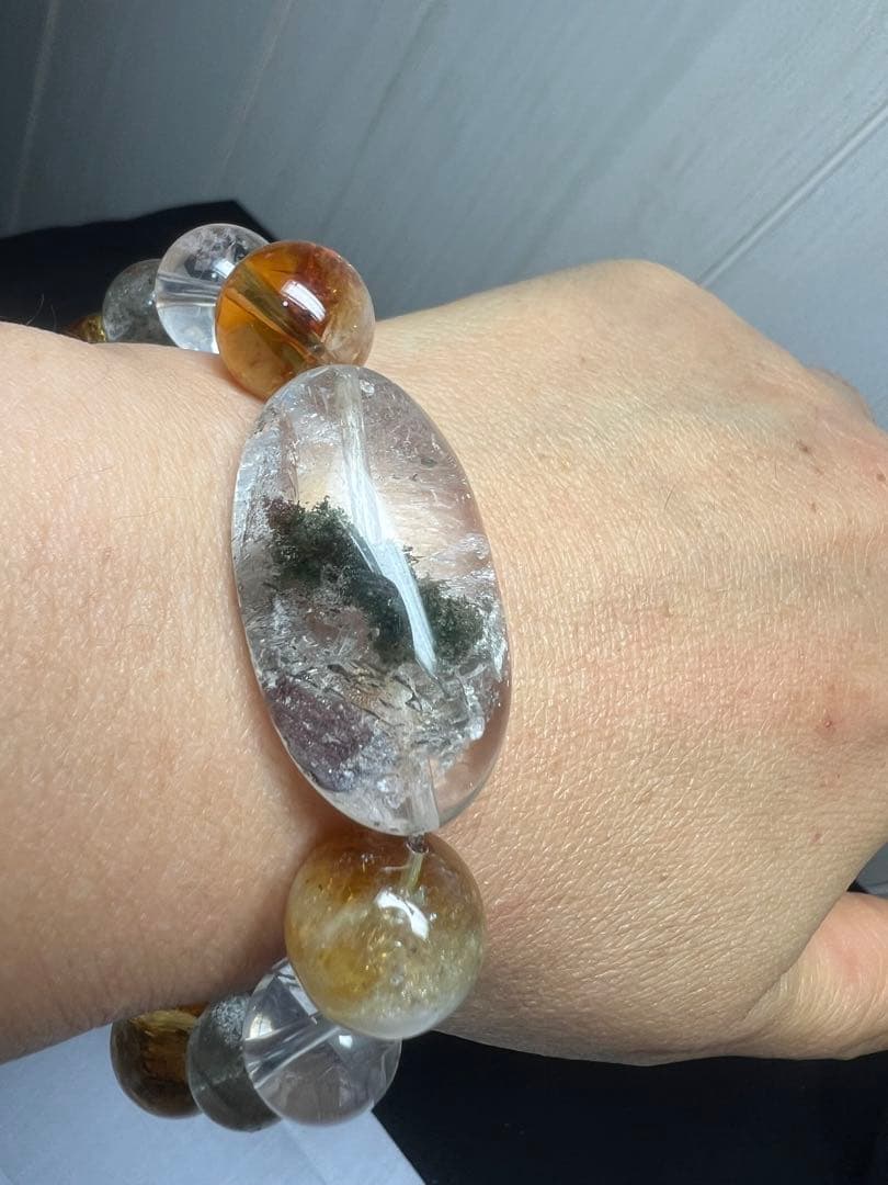 精神肉体の健康⭐︎き健康運金運UP⭐︎オリジナルブレスレット　護符付